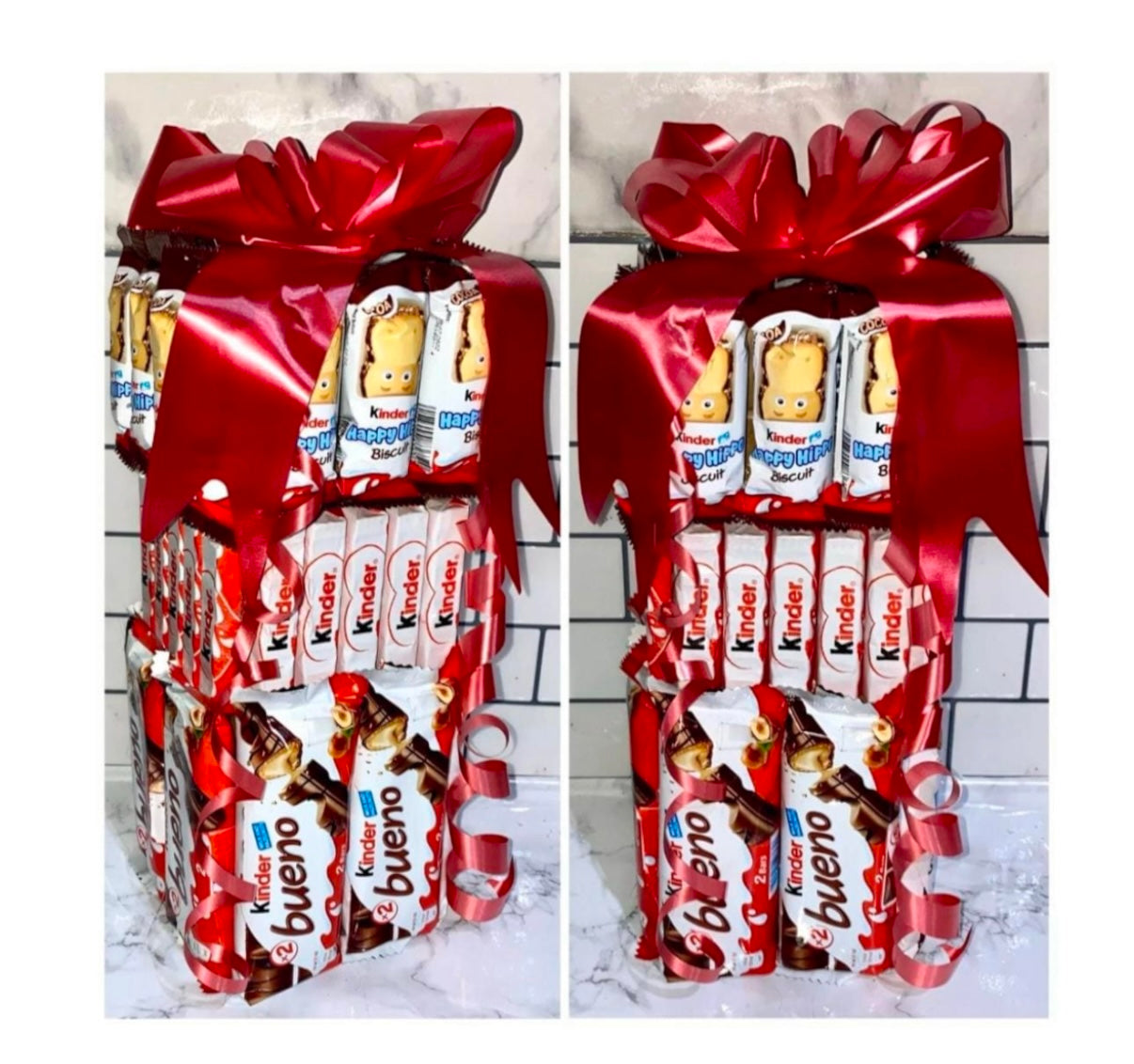 1FT Chocolate Bar Tower Kinder Bueno Bouquet Fathers Easter Birthday Christmas Gift Hamper Unique Fathers Day Dad Grandad